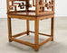 Pair of Chinese Ming Style Scholar's Armchairs with Marble Inset
