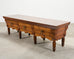 Repurposed 19th C. French Butcher Block Work Table Kitchen Island 8 Ft