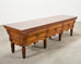 Repurposed 19th C. French Butcher Block Work Table Kitchen Island 8 Ft