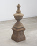 Neoclassical Cast Stone Garden Finial on Pedestal 44 Inch