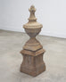 Neoclassical Cast Stone Garden Finial on Pedestal 44 Inch
