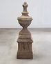 Neoclassical Cast Stone Garden Finial on Pedestal 44 Inch