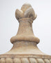 Neoclassical Cast Stone Garden Finial on Pedestal 44 Inch