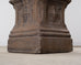 Neoclassical Cast Stone Garden Finial on Pedestal 44 Inch