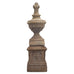 Neoclassical Cast Stone Garden Finial on Pedestal 44 Inch