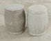 Set of Six Ceramic Drum Garden Stools or Drink Table