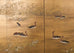 Japanese Showa Four-Panel Screen Wild Geese Autumn Landscape