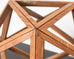 Wooden Geometric Icosahedron Objet D' Art