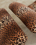 Pair of George Smith Jules Lounge Chairs in Leopard Velvet