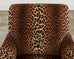 Pair of George Smith Jules Lounge Chairs in Leopard Velvet