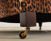 Pair of George Smith Jules Lounge Chairs in Leopard Velvet