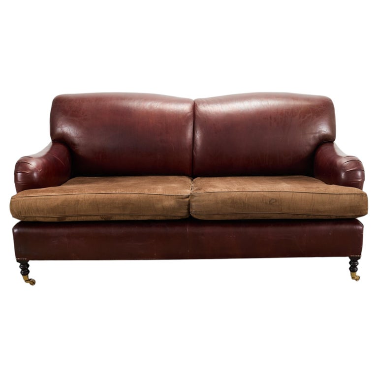 George Smith English Howard & Sons Signature Leather Sofa