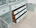 19th Century Georgian Astral Glazed Painted Bookcase with Secretary