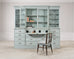 19th Century Georgian Astral Glazed Painted Bookcase with Secretary