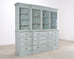 19th Century Georgian Astral Glazed Painted Bookcase with Secretary