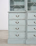 19th Century Georgian Astral Glazed Painted Bookcase with Secretary