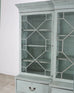 19th Century Georgian Astral Glazed Painted Bookcase with Secretary