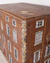Country English Painted Pine Trunk with Georgian House Facade