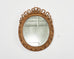 Louis XVI Baroque Style Oval Ribbon Swag Wall Mirror
