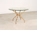 French Gilded Iron Hollywood Regency Breakfast or Center Table