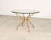 French Gilded Iron Hollywood Regency Breakfast or Center Table