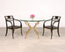 French Gilded Iron Hollywood Regency Breakfast or Center Table