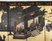 Chinese Export Six Panel Coromandel Screen Gilt Courtyard