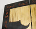 Chinese Export Six Panel Coromandel Screen Gilt Courtyard