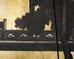 Chinese Export Six Panel Coromandel Screen Gilt Courtyard
