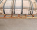 Giacometti Style Neoclassical Gilt Iron Daybed or Sofa 7 Ft