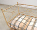Giacometti Style Neoclassical Gilt Iron Daybed or Sofa 7 Ft