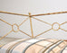 Giacometti Style Neoclassical Gilt Iron Daybed or Sofa 7 Ft