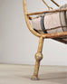 Giacometti Style Neoclassical Gilt Iron Daybed or Sofa 7 Ft