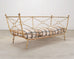 Giacometti Style Neoclassical Gilt Iron Daybed or Sofa 7 Ft