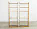 Pair Italian Regency Faux Bamboo Iron Etagere Shelves