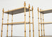 Pair Italian Regency Faux Bamboo Iron Etagere Shelves