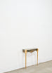 French Napoleon Empire Style Marble Bronzed Wall Console Table