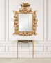 18th Century Italian Baroque Carved Giltwood Picture Mirror Frame