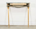 French Napoleon Empire Style Marble Bronzed Wall Console Table