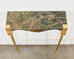 French Napoleon Empire Style Marble Bronzed Wall Console Table