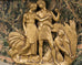 French Napoleon Empire Style Marble Bronzed Wall Console Table