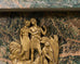 French Napoleon Empire Style Marble Bronzed Wall Console Table