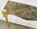 French Napoleon Empire Style Marble Bronzed Wall Console Table