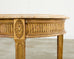 French Louis XVI Neoclassical Style Marble Top Center Table