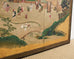 Pair of Japanese Meiji Screens Country Village Landscape