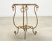 Rene Drouet Style Gilded Iron Granite Top Center Table