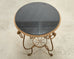 Rene Drouet Style Gilded Iron Granite Top Center Table