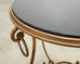 Rene Drouet Style Gilded Iron Granite Top Center Table