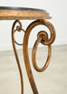 Rene Drouet Style Gilded Iron Granite Top Center Table