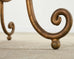 Rene Drouet Style Gilded Iron Granite Top Center Table